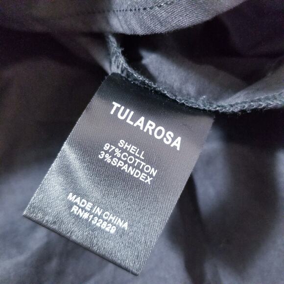 Tularosa Black Ruffle Zuri Mini Dress Off Shoulder Long Sleeves - Picture 9 of 12